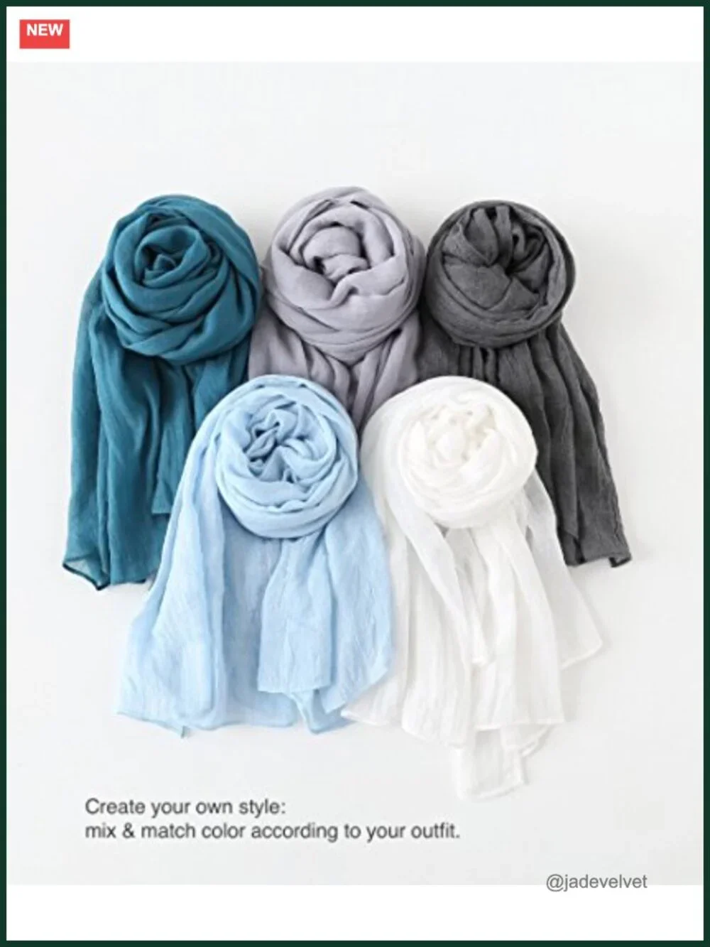 Lightweight Polyester Viscose Scarf Shawl Wrap for Women Men